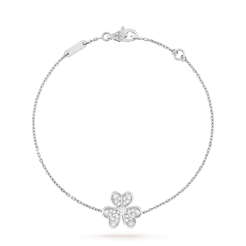¡®Glow¡¯FRIVOLE SILVER FLOWER DIAMOND BRACELET