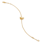 ¡®Glow¡¯FRIVOLE GOLD FLOWER PINK MALACHITE BRACELET