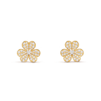 ¡®Glow¡¯FRIVOLE GOLD FLOWER DIAMOND EARRINGS