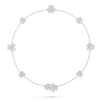 ¡®Glow¡¯FRIVOLE SILVER 9 FLOWERS NECKLACE