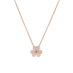 ¡®Glow¡¯FRIVOLE ROSE GOLD FLOWER DIAMOND NECKLACE