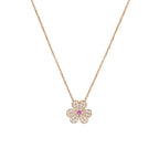 ¡®Glow¡¯FRIVOLE ROSE GOLD FLOWER DIAMOND NECKLACE
