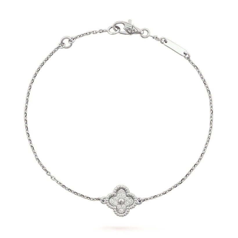 ¡®Glow¡¯CLOVER  SINGLE FLOWER BRACELET SILVER