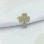 ¡®Glow¡¯SWEET CLOVER WHITE MOP RING