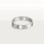 GlowLOVE RING 4MM 1 DIAMOND SILVER